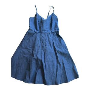 Market & Spruce linen scalloped dress